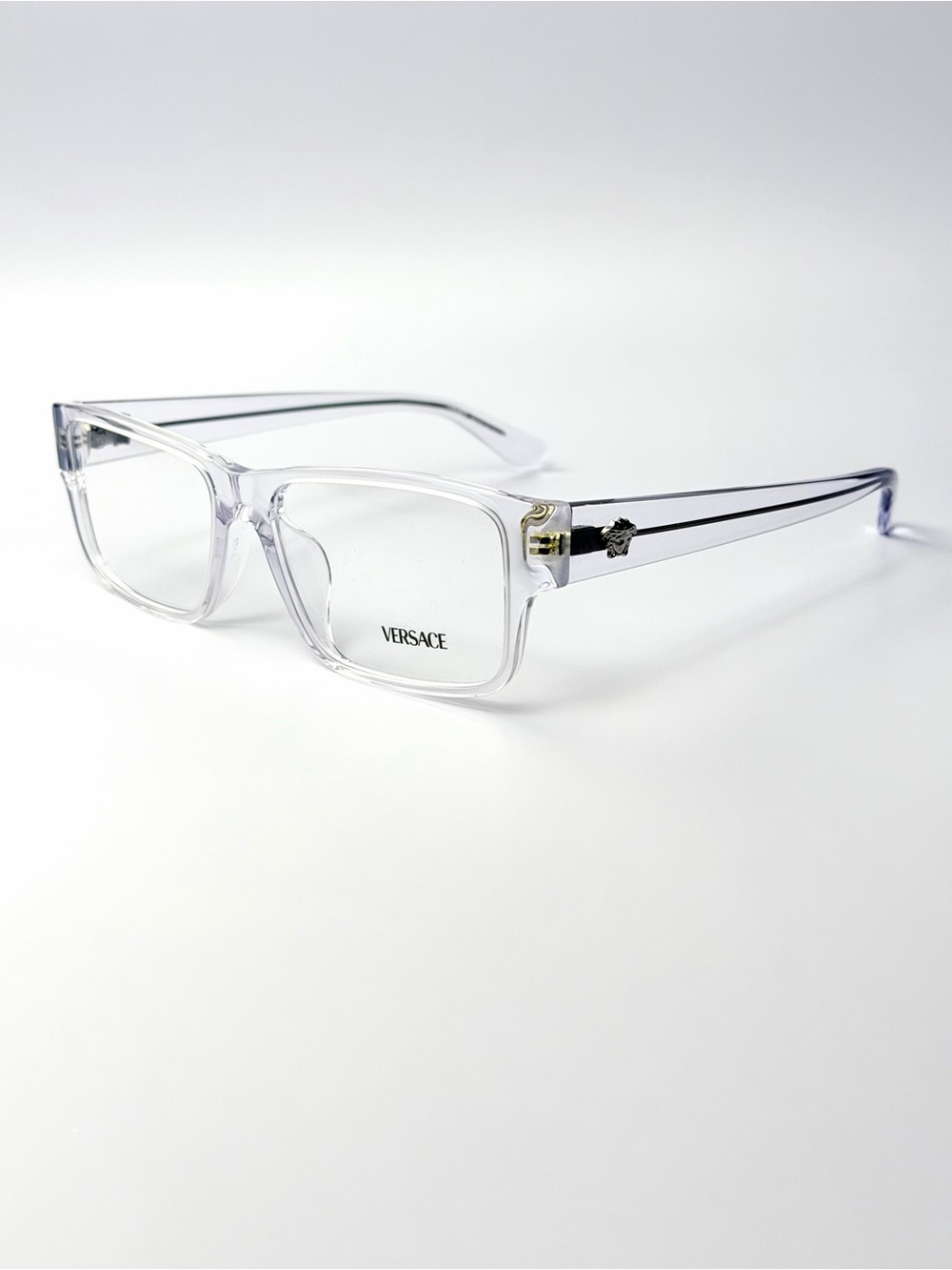 Versace Mod 3342 148 Clear Plastic Eyeglasses NWT Frame Authentic